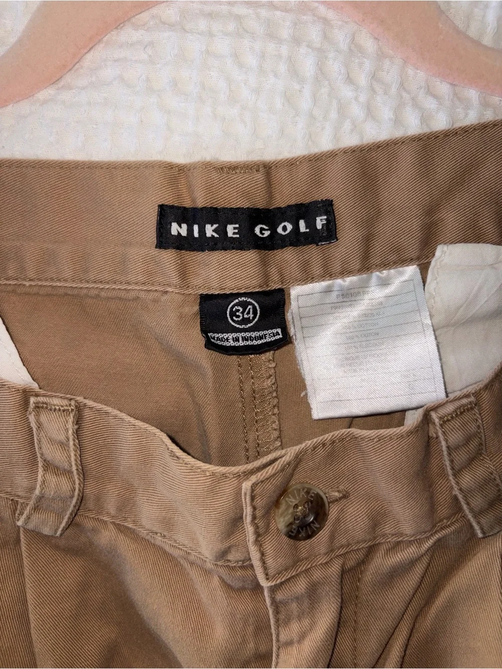 Nike Golf Men's Brown Flat-Front Chino Shorts